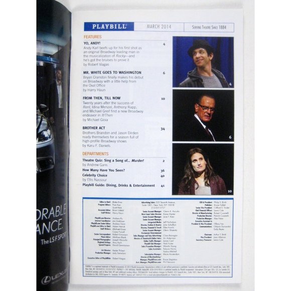 Open House Playbill March 2014 Will Eno Hannah Bos Michael Countryman Friedman - Picture 2 of 5